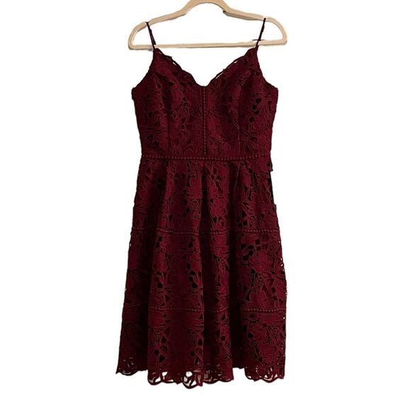 Adelyn Rae Women’s Jenny Lace Fit And Flare Dress, Size M, NWT - Picture 3 of 11